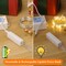 Rechargeable Fairy Lights, 1 Pack Twinkle Lights Battery Operated, Mini Indoor LED String Lights with Timer for Vine, Bedroom, Christmas, Parties, Wedding, Decoration (10M/33FT Warm White)